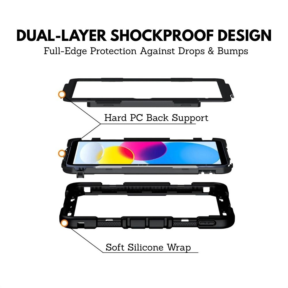 Laesio Heavy-Duty Shockproof iPad Case