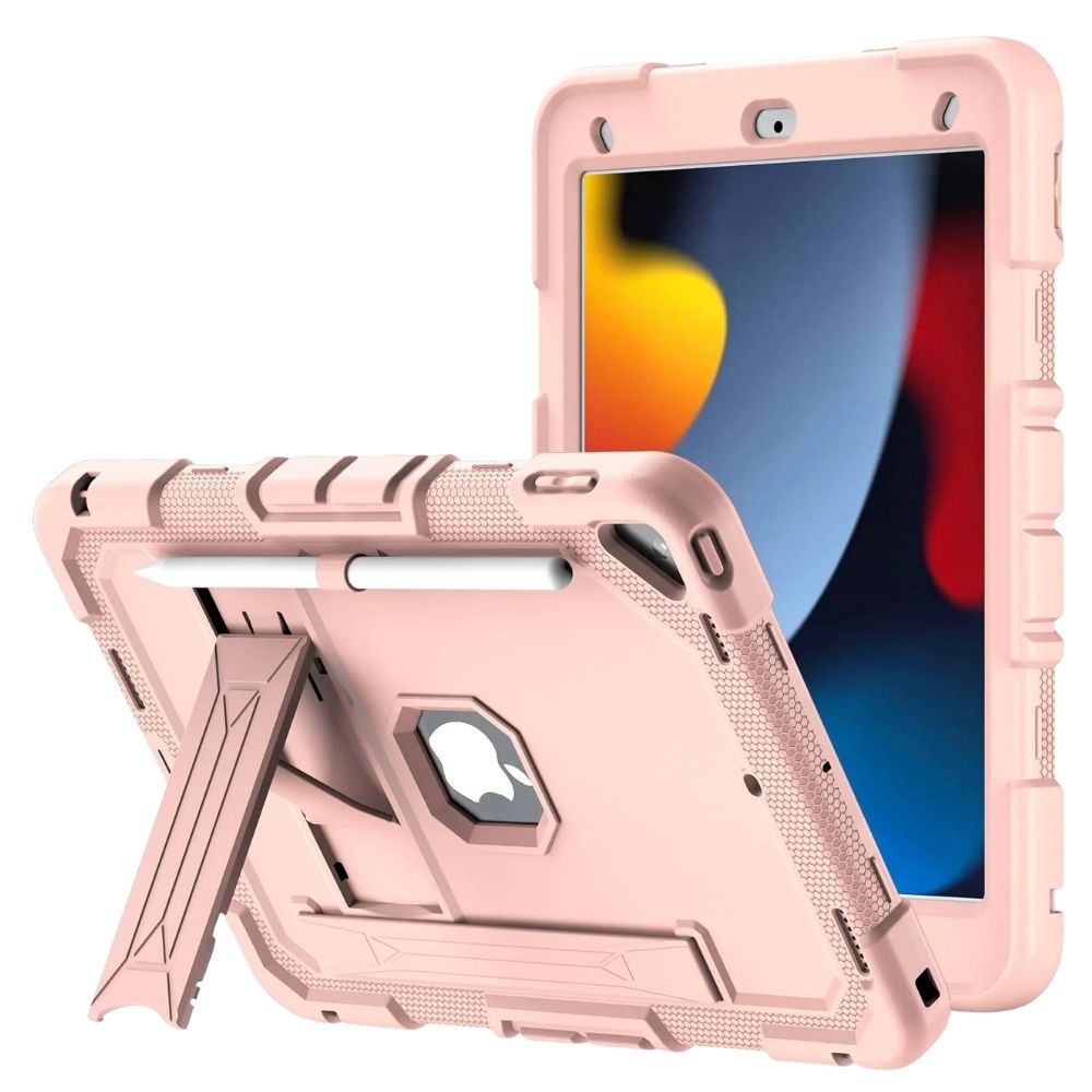 Laesio Heavy-Duty Shockproof iPad Case Pink