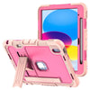 Laesio Heavy-Duty Shockproof iPad Case Pink Rose Red