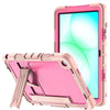 Laetans Heavy-Duty Shockproof Galaxy Tab Case Pink Rose Red