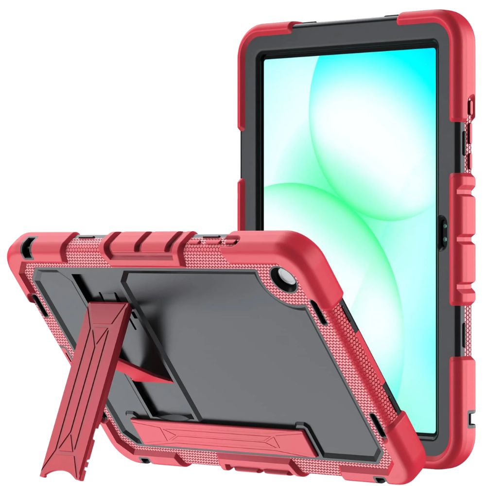 Laetans Heavy-Duty Shockproof Galaxy Tab Case Red Black