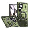 Leonis Shockproof Galaxy Case With Kickstand Army Green