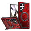 Leonis Shockproof Galaxy Case With Kickstand Red