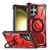 Leonis Shockproof Galaxy Case With Kickstand Red