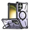 Leonis Shockproof Galaxy Case With Kickstand Light Purple