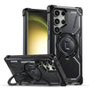 Leonis Shockproof Galaxy Case With Kickstand Black