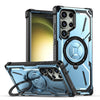 Leonis Shockproof Galaxy Case With Kickstand Light Blue