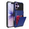 Orbit Shockproof iPhone Wallet Case For 14-17 Series Blue iPhone 17