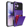 Orbit Shockproof iPhone Wallet Case For 14-17 Series Purple iPhone 17