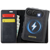 Quae Leather Flip MagSafe Wallet iPhone Case Black iPhone Duo