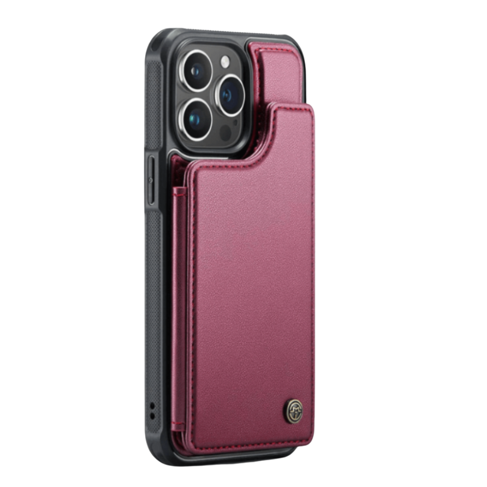 Recedo RFID Blocking Wallet iPhone Case Red iPhone 7 Plus