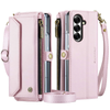 Rectus RFID Blocking Wallet Case For Galaxy Z Fold With Pen Holder Slot Pink