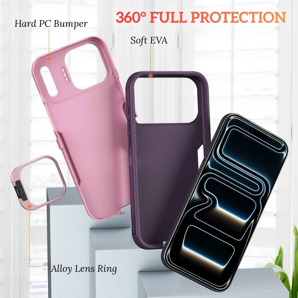Silex Heavy Duty Shockproof iPhone Case With Kickstand