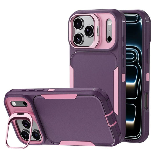 Silex Heavy Duty Shockproof iPhone Case With Kickstand Purple Pink