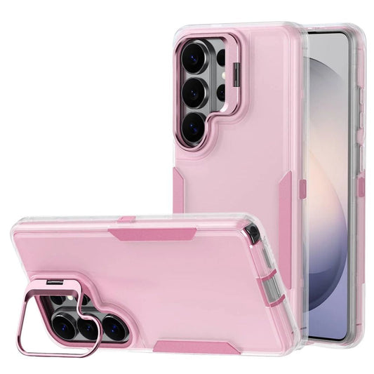 Soleo Heavy Duty Shockproof Case For Galaxy S Series Clear Light Pink