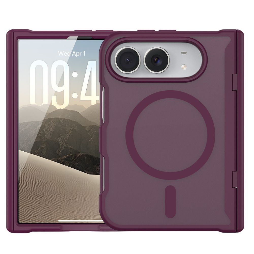 Valeo Slim Shockproof MagSafe iPhone Case Dark Cherry iPhone Duo