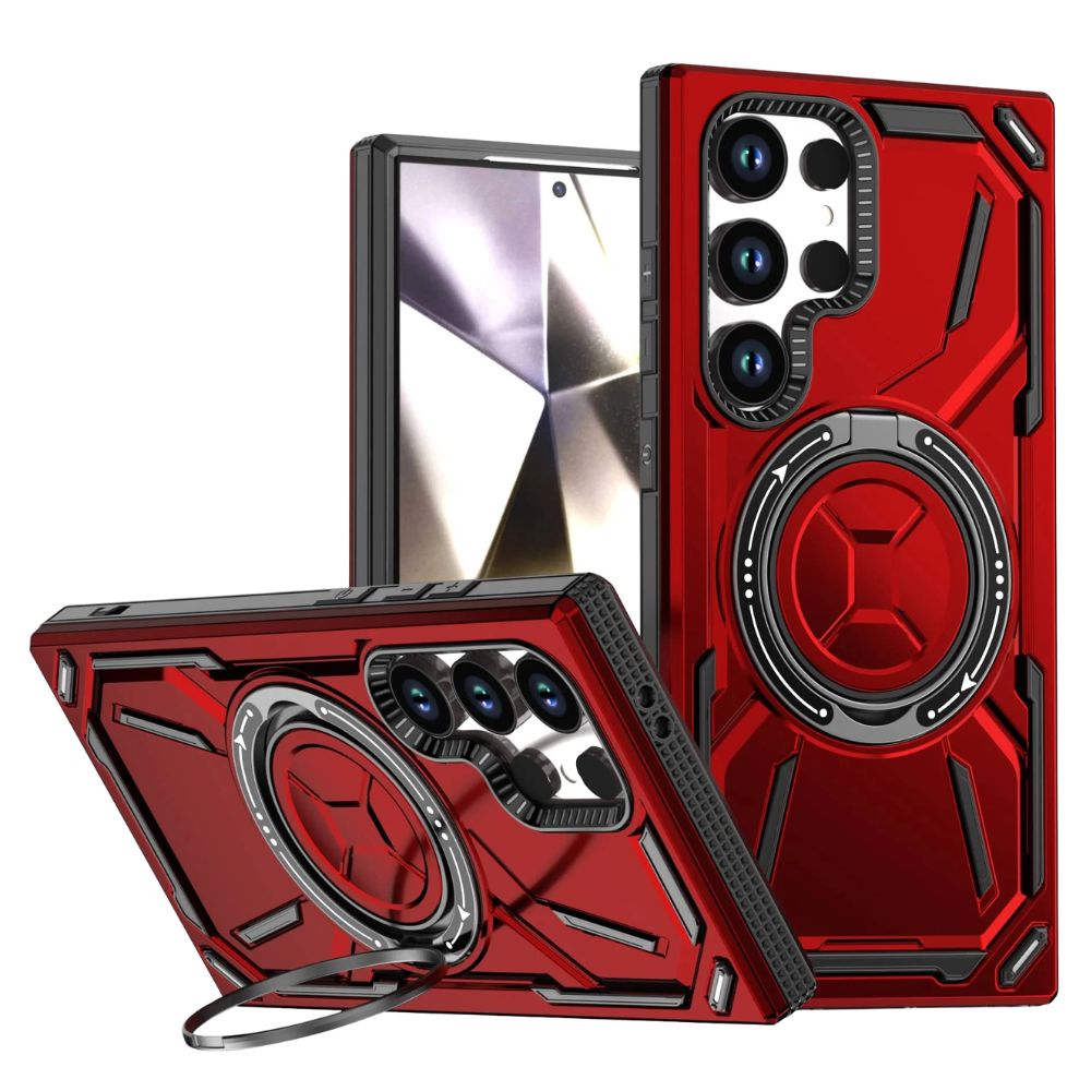 Venio Magnetic Shockproof Galaxy Case With Kickstand Red
