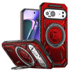 Vereor Magnetic Shockproof Google Pixel Case With Kickstand Red