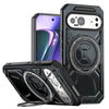 Vereor Magnetic Shockproof Google Pixel Case With Kickstand Black