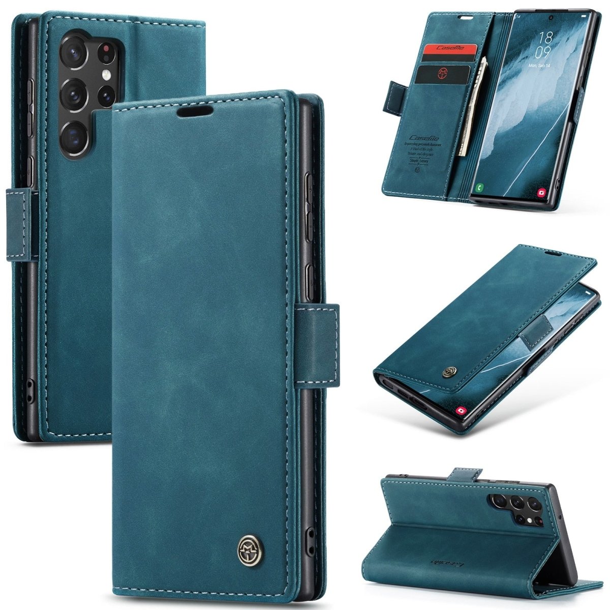 Dira Retro Leather Wallet Case for Galaxy S23 Series - Astra Cases