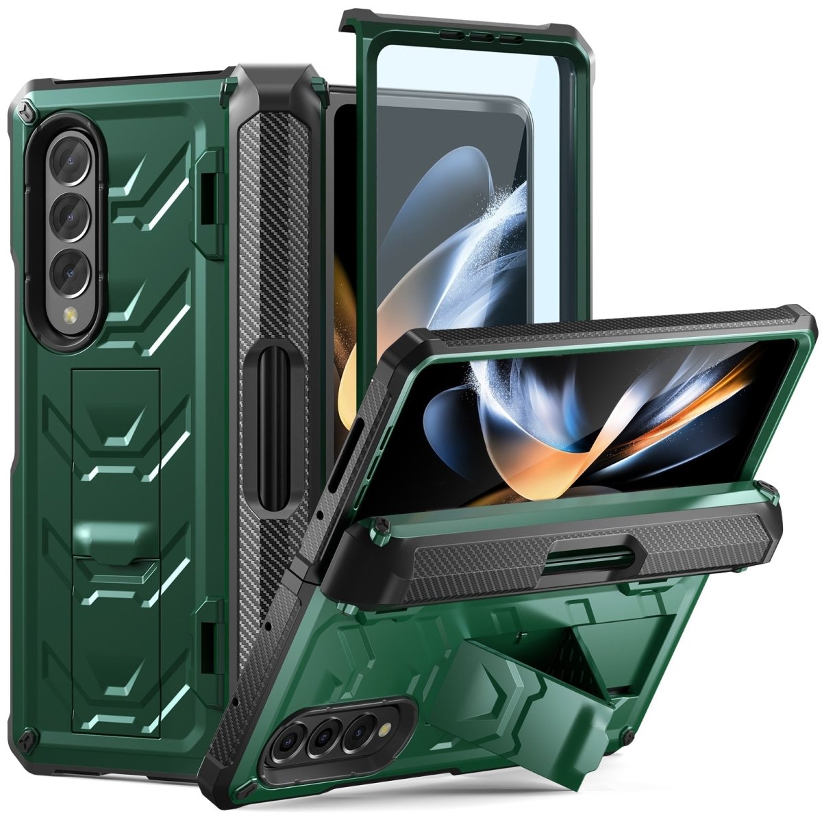 Iuris Rugged Case for Samsung Galaxy Z Fold 3-5 with Built-in Screen ...